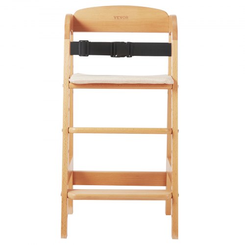 Wooden High Chair for Babies Toddlers Convertible Adjustable Feeding