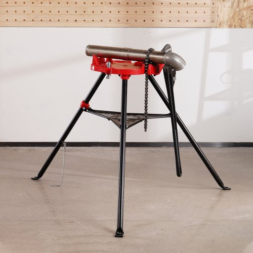 4606 Tripod Pipe Chain Vise 186 CapacityPipe Stand Portable Foldable