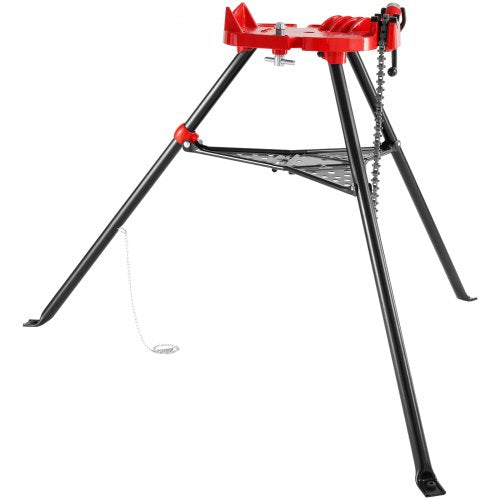 4606 Tripod Pipe Chain Vise 186 CapacityPipe Stand Portable Foldable