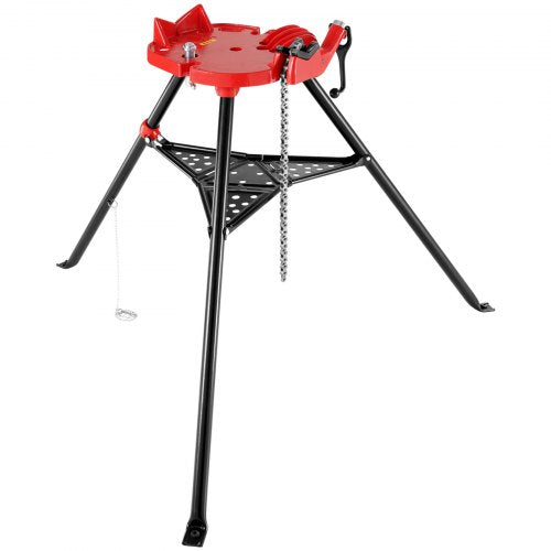 4606 Tripod Pipe Chain Vise 186 CapacityPipe Stand Portable Foldable