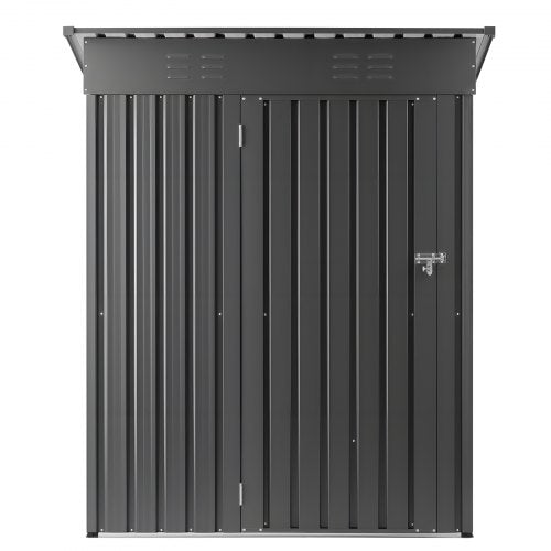 5 X 3 Ft Metal Garden Shed Storage Building With Lockable Door 2 Louver Vents