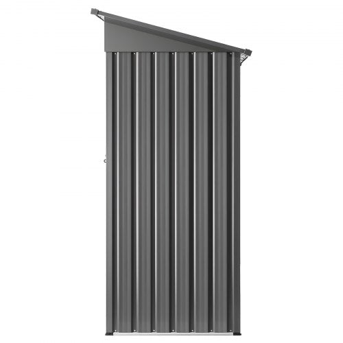 5 X 3 Ft Metal Garden Shed Storage Building With Lockable Door 2 Louver Vents