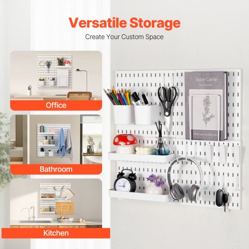 Pegboard Combination Kit 11 x 11 Plastic Pegboard 4 Panels Peg Board