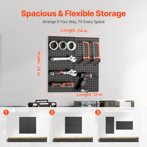 Metal Pegboard Panels 24 x 12 Pegboard 2 Panels Heavy Duty Peg Board