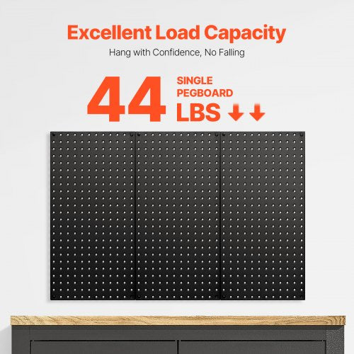 Metal Pegboard Panels 24 x 12 Pegboard 3 Panels Heavy Duty Steel Peg