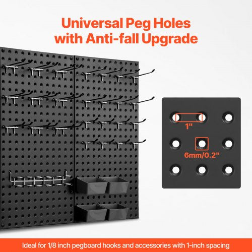 Metal Pegboard Panels 24 x 12 Pegboard 4 Panels Heavy Duty Peg Board