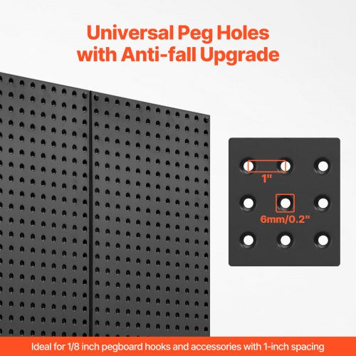 Metal Pegboard Panels 24 x 12 Pegboard 4 Panels Heavy Duty Steel Peg