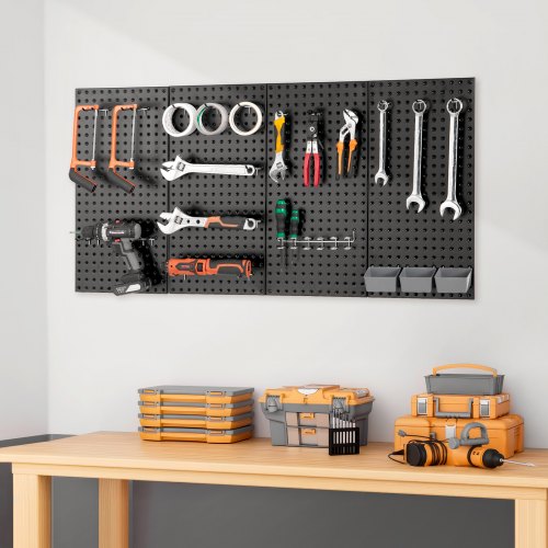 Metal Pegboard Panels 24 x 12 Pegboard 4 Panels Heavy Duty Steel Peg