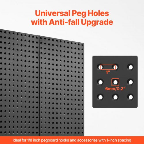 Metal Pegboard Panels 32 x 16 Pegboard 2 Panels Heavy Duty Steel Peg