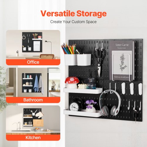 Pegboard Combination Kit 11 x 11 Plastic Pegboard 4 Panels Peg Board