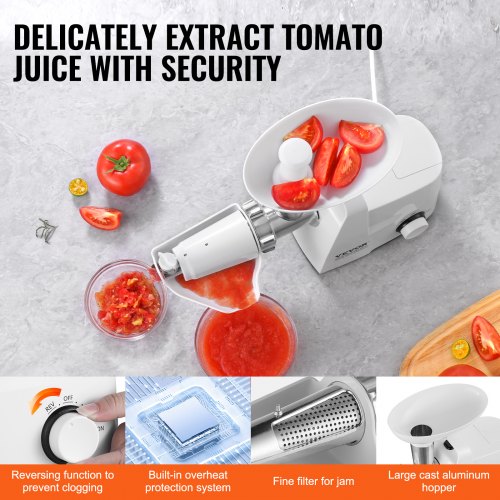 4 LBSMin Electric Tomato Strainer 300W Tomato Sauce Maker Machine Home