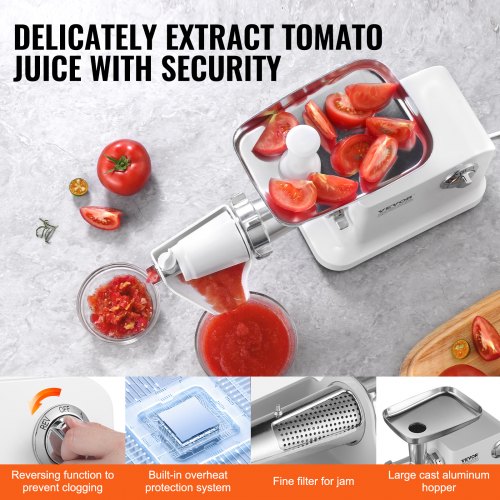 55 LBSMin Electric Tomato Strainer 700W Tomato Sauce Maker Machine Home