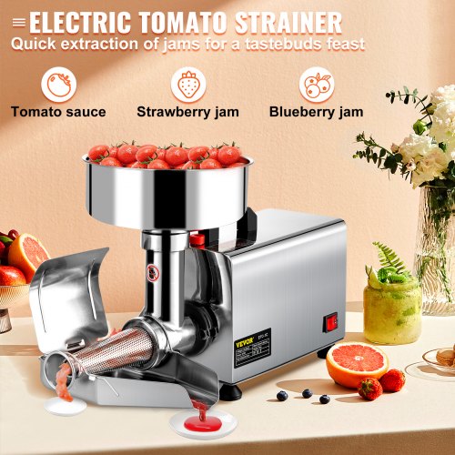 110V Electric Tomato Strainer 370W Commercial Grade Tomato Milling Machine