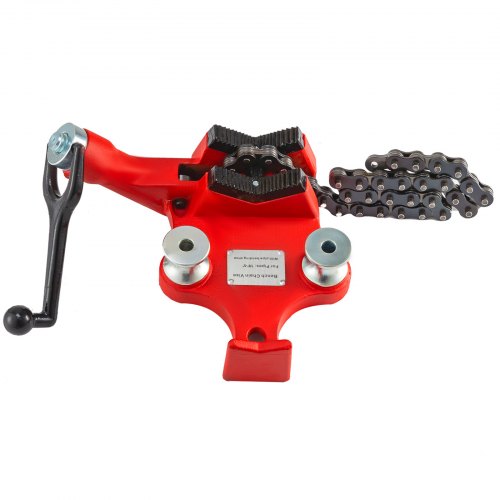 Screw Bench Chain Vise 18 to 5Inch Pipe Capacity Heavy Duty Bench Chain