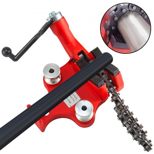 Screw Bench Chain Vise 18 to 5Inch Pipe Capacity Heavy Duty Bench Chain