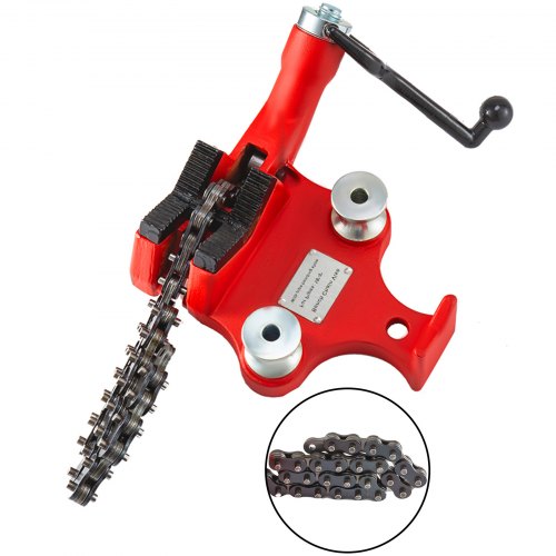 Screw Bench Chain Vise 18 to 5Inch Pipe Capacity Heavy Duty Bench Chain
