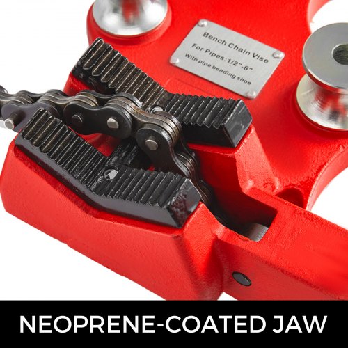 Screw Bench Chain Vise 18 to 5Inch Pipe Capacity Heavy Duty Bench Chain