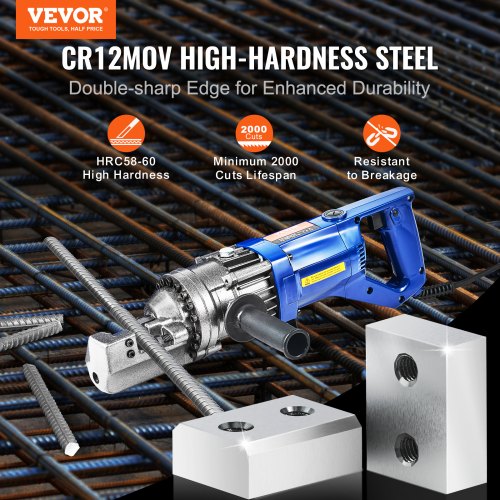 Electric Rebar Cutter Blade 6 PCS 16mm58 Inch Cutting Diameter HRC5860