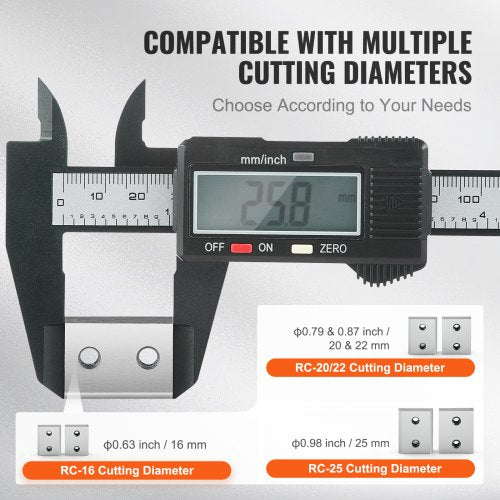 Electric Rebar Cutter Blade 6 PCS 16mm58 Inch Cutting Diameter HRC5860