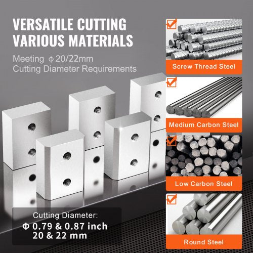 6 PCS 2022mm Electric Rebar Cutter Blade Replacement Jaw Blades