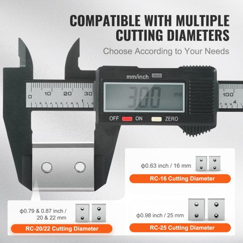 6 PCS 2022mm Electric Rebar Cutter Blade Replacement Jaw Blades