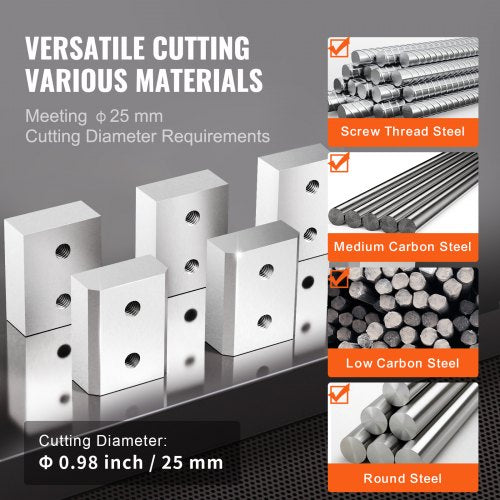 Electric Rebar Cutter Blade 6 PCS 25mm1 inch Cutting Diameter HRC5860