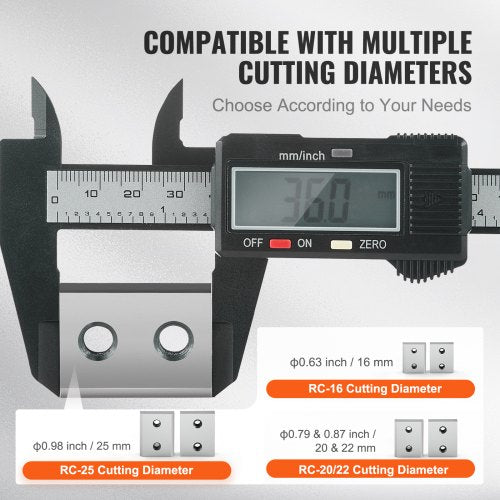 Electric Rebar Cutter Blade 6 PCS 25mm1 inch Cutting Diameter HRC5860