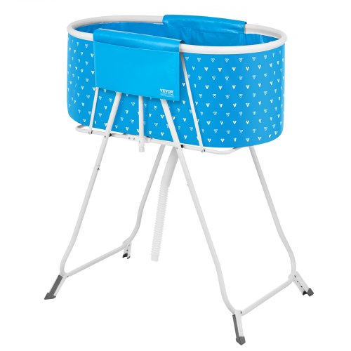Portable Dog Bathtub Elevated Foldable Spacesaving Pet Shower Station