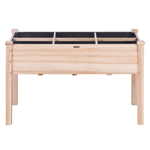 Raised Garden Bed 39 x 19 x 2.5 ft Wooden Planter Box Elevated Outdoor