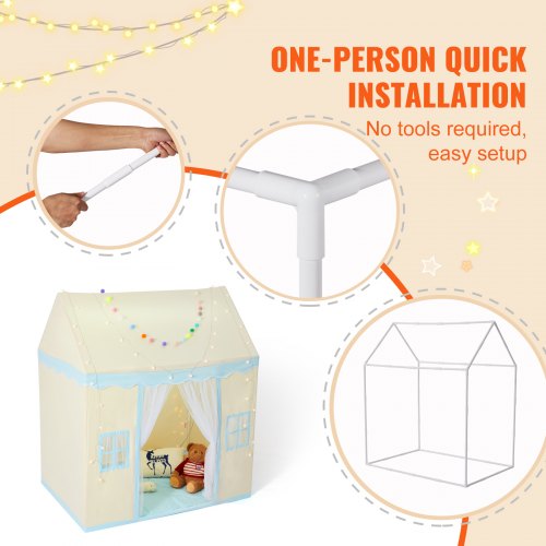 Kids Play Tent Kids Tent for Kids 15 Years Old Toddler Tent with Mat and Tent