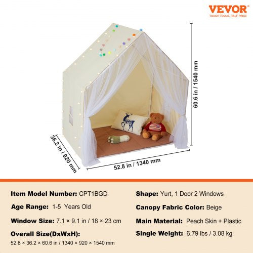Kids Play Tent Kids Tent for Kids 15 Years Old Toddler Tent with Mat and Tent