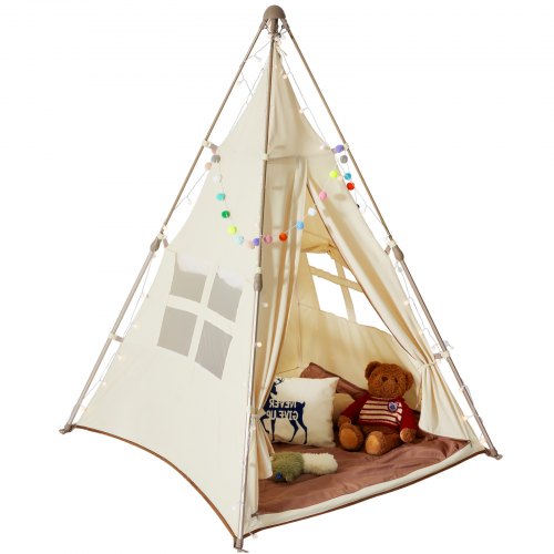 Kids Play Tent Teepee Tent for Kids 15 Years Old Tent for Kids with Windows