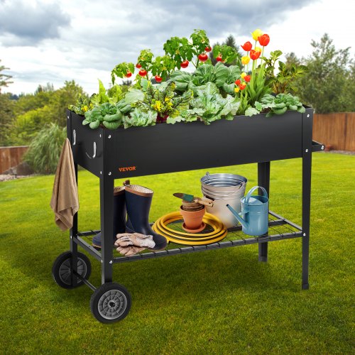 Raised Garden Bed 425 x 195 x 31.5 inch Galvanized Metal Planter Box