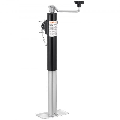 Trailer Jack 2000 lbs Dynamic Load Capacity Weldon PipeMount Swivel
