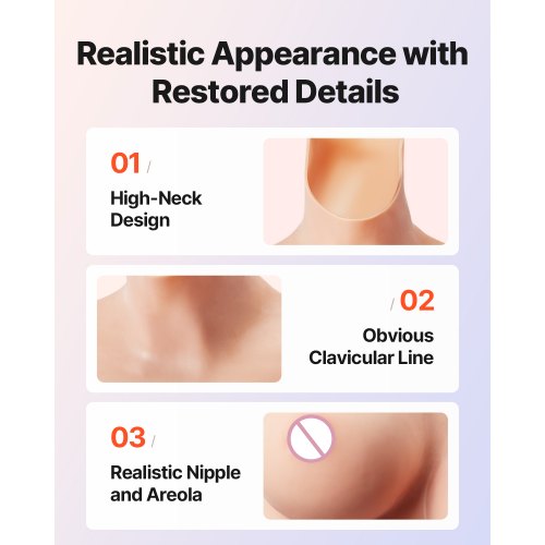 Silicone Bodysuit DCup Silicone Breastplate for Crossdressers Realistic