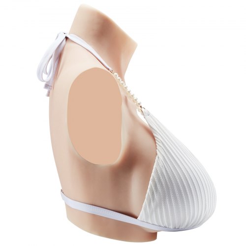 Silicone Breastplate HCup High Neckline Fake Breasts for Crossdressers