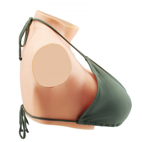 Silicone Breastplate ECup High Neckline Fake Breasts for Crossdressers