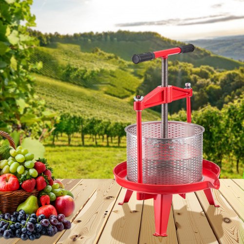 238 Gal9L Fruit Wine Press Stainless Steel Basket with Crossbeam and Triangular