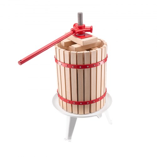 475 Gal18L Fruit Wine Press Solid Wood Basket with 8 Blocks Heavy Duty