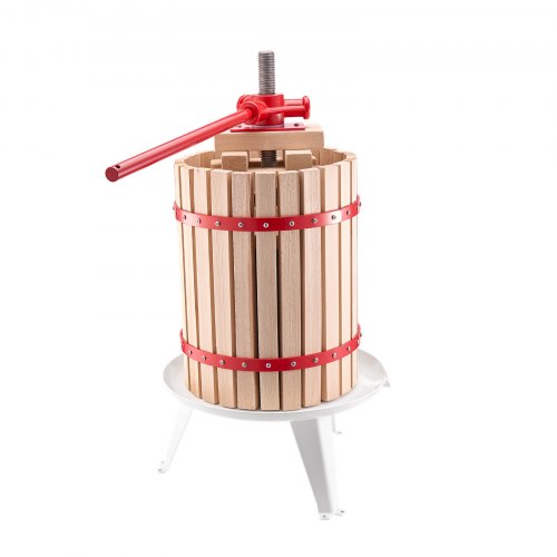 475 Gal18L Fruit Wine Press Solid Wood Basket with 8 Blocks Heavy Duty
