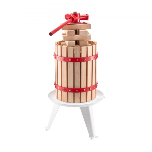 16 Gal6L Fruit Wine Press Solid Wood Basket with 8 Blocks Heavy Duty