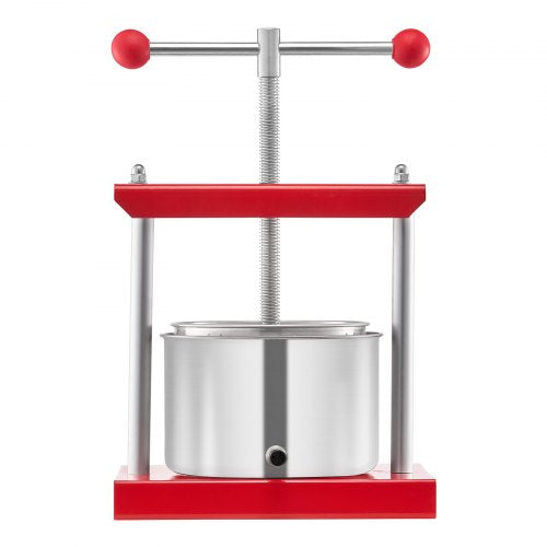 08 Gal3L Fruit Wine Press 2 Stainless Steel Barrels Manual Juice Maker