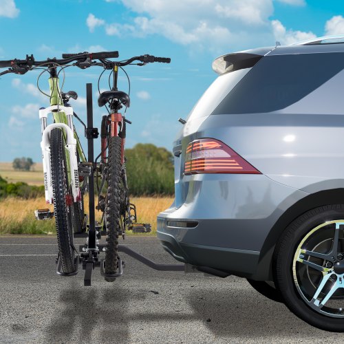 Hitch Mount Bike Rack 2Bike Platform Style 80 LBS Max Capacity Bike Rack