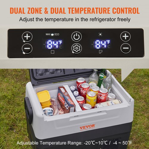 Car Refrigerator 12 Volt Fridge 37 Qt35 L Dual Zone Portable Freezer 450