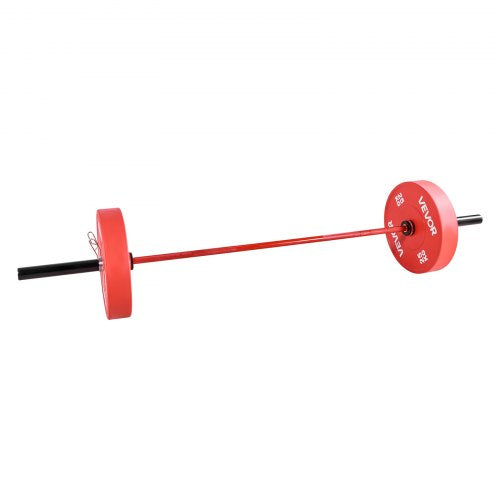 7Ft Barbell Bar Fits 2Inch Weight Plates With Knurled Grip For Strength