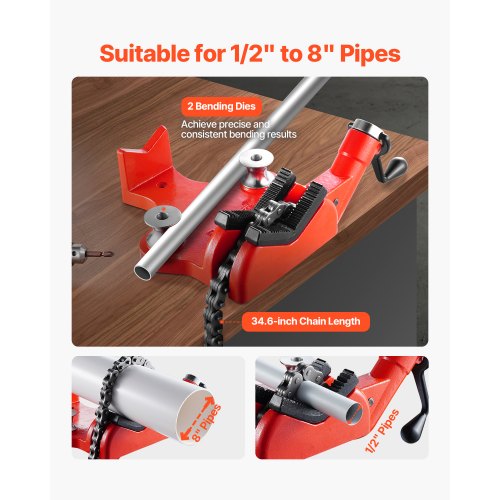 HeavyDuty Pipe Chain Vise 12 – 8 Pipe Capacity 346 Rugged Chain