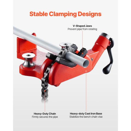 HeavyDuty Pipe Chain Vise 12 – 8 Pipe Capacity 346 Rugged Chain