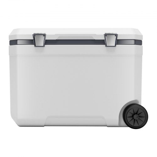 Portable Cooler 45 QT Wheeled Cooler with Ice Retention HeavyDuty Handles