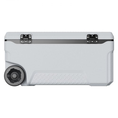 Portable Cooler 74 QT Wheeled Cooler with Ice Retention HeavyDuty Handles
