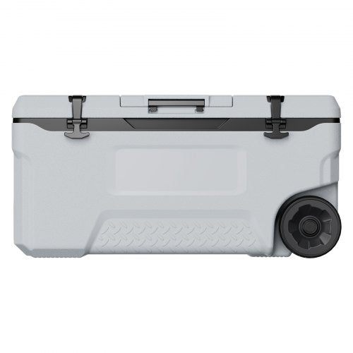 Portable Cooler 74 QT Wheeled Cooler with Ice Retention HeavyDuty Handles